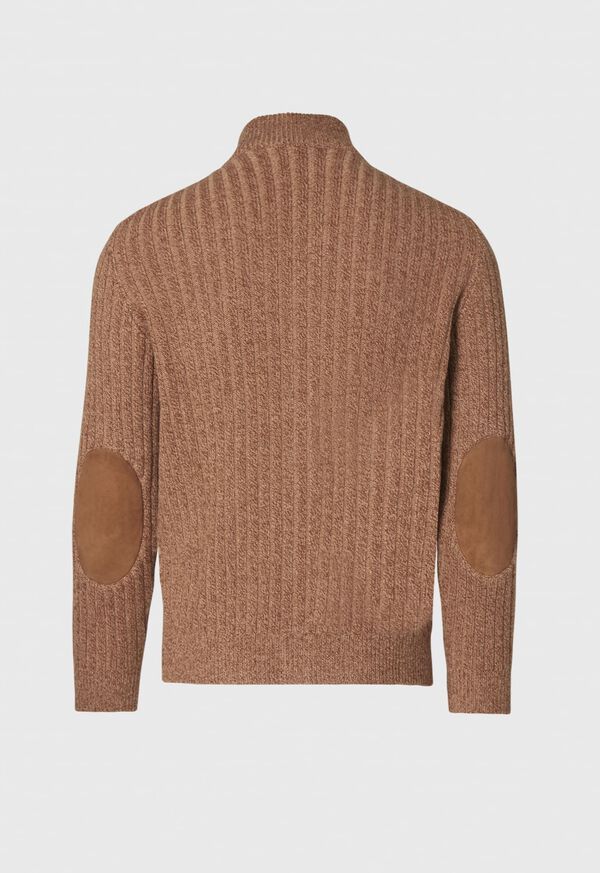 Paul Stuart Cashmere Houndstooth Full Zip Sweater, image 2