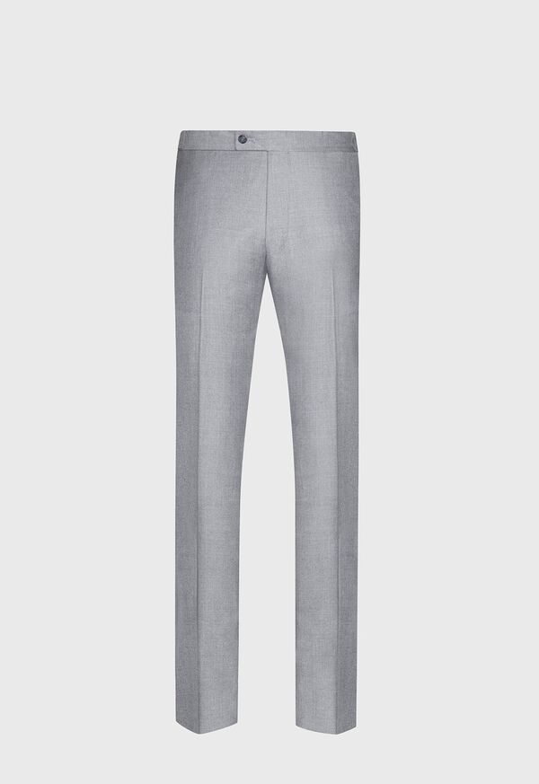 Paul Stuart Silver Grey Plain Front Super 110s Trouser, image 1
