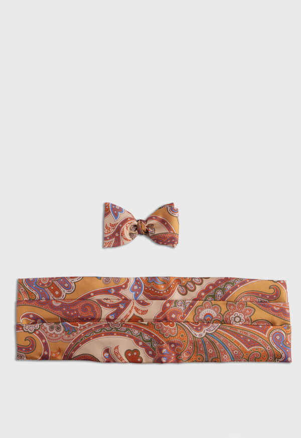 Paul Stuart Printed Silk Paisley Formal Set, image 1