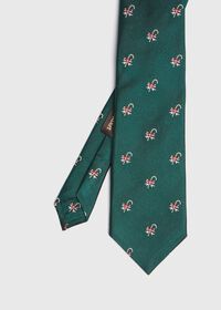 Paul Stuart Green Candy Cane Holiday Tie, thumbnail 1