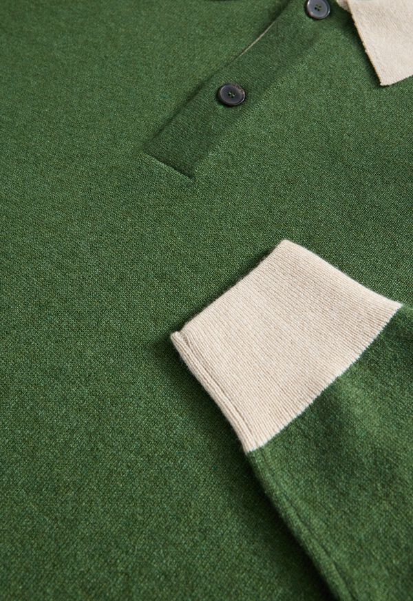 Paul Stuart Cashmere Contrast Collar Polo, image 2