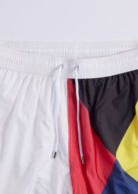 Paul Stuart Printed Flag Swim Shorts, thumbnail 3