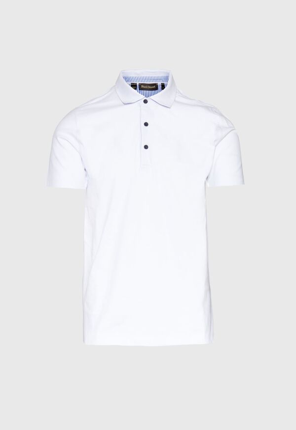 Paul Stuart Seersucker Under Collar Polo, image 1