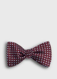 Paul Stuart Woven Silk Medallion Bow Tie, thumbnail 1