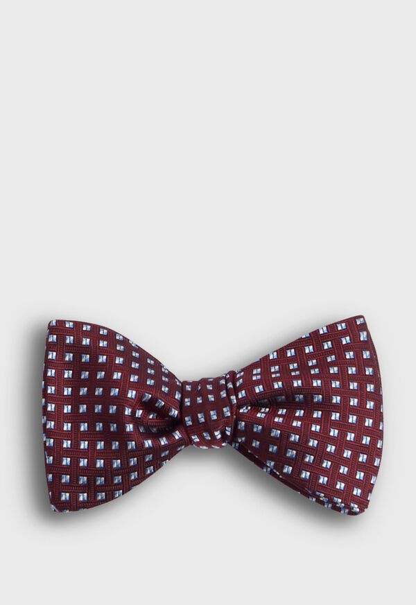 Paul Stuart Woven Silk Medallion Bow Tie, image 1
