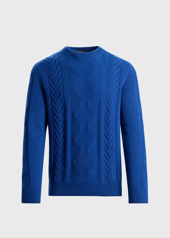 Paul Stuart Wool & Cashmere Cable Crewneck
