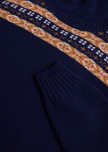 Paul Stuart Wool Fair Isle Turtleneck Sweater