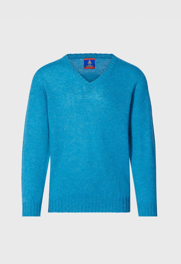 Paul Stuart Shetland Wool V-Neck Sweater