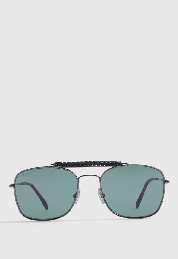 Paul Stuart TOD’S Shiny Dark Ruthenium Metal Sunglasses, image 1