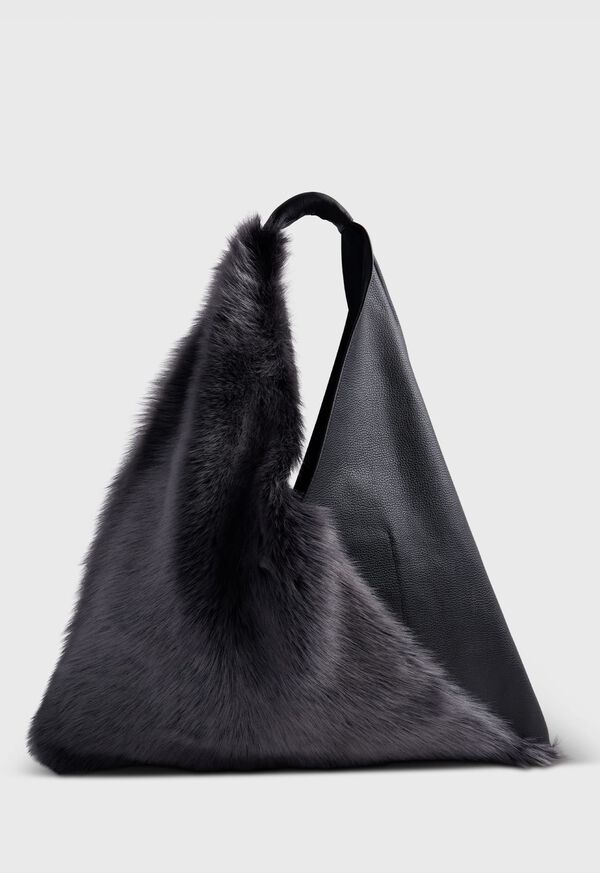 Paul Stuart Sheepskin Panel Tote Bag, image 1