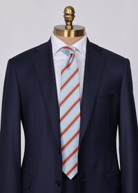 Paul Stuart Woven Silk Regimental Stripe Tie, thumbnail 2