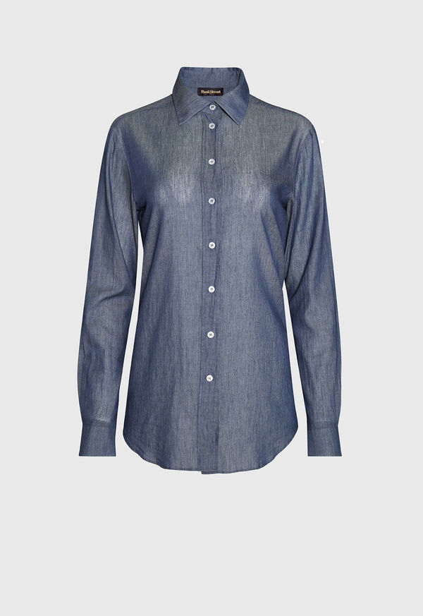Paul Stuart Denim Button Down Shirt, image 1