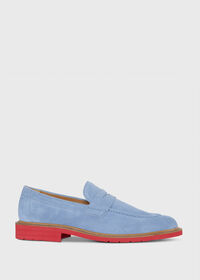 Paul Stuart Delfino Nubuck Penny Loafer, thumbnail 1