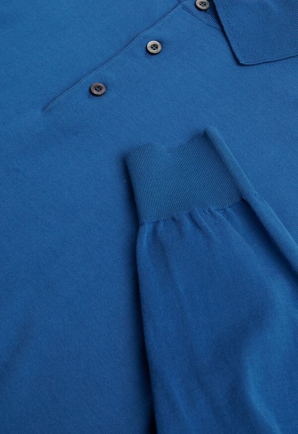 Paul Stuart Long Sleeve Cotton Polo Shirt, image 12