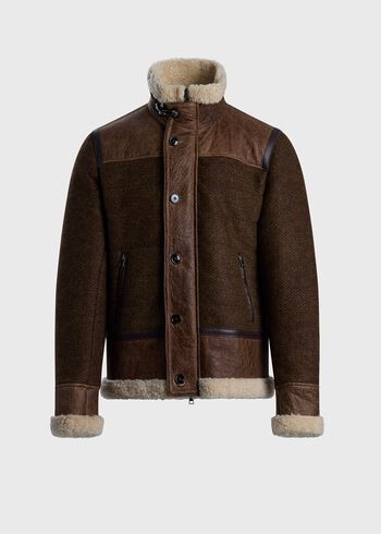 Paul Stuart Wool & Shearling Jacket