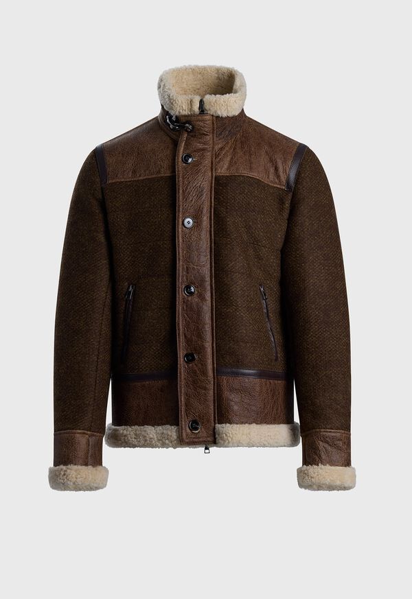 Paul Stuart Wool & Shearling Jacket, image 1