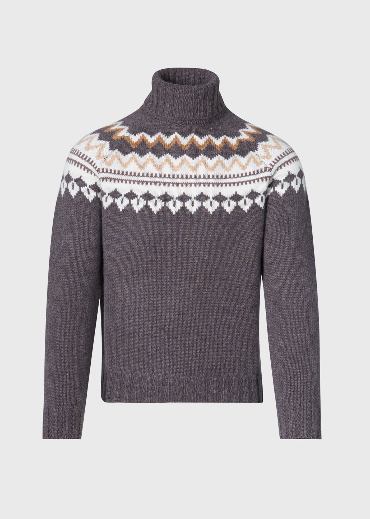 Fair Isle Turtleneck Sweater