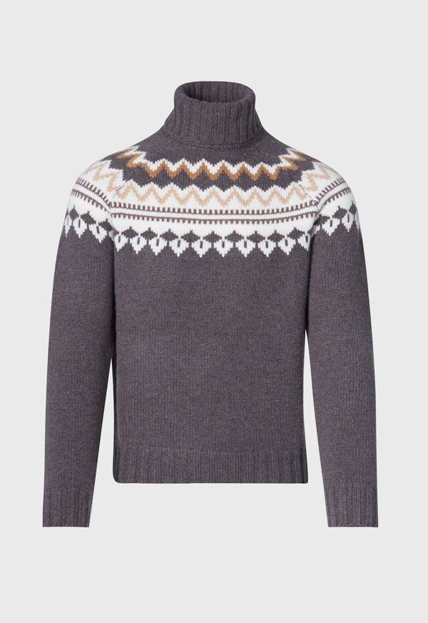 Paul Stuart Fair Isle Turtleneck Sweater, image 1