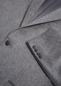 Paul Stuart Grey Solid Cashmere Sport Jacket, thumbnail 2
