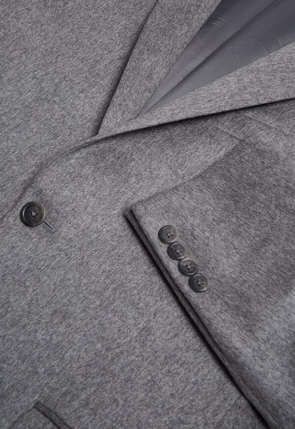 Paul Stuart Grey Solid Cashmere Sport Jacket, image 2
