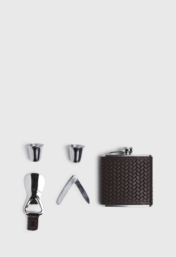 Paul Stuart Woven Leather Cocktail Set, image 3