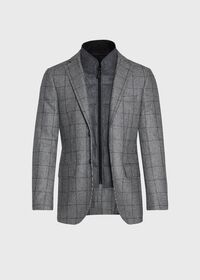 Paul Stuart Houndstooth Travel Jacket and Built-in Vest, thumbnail 5
