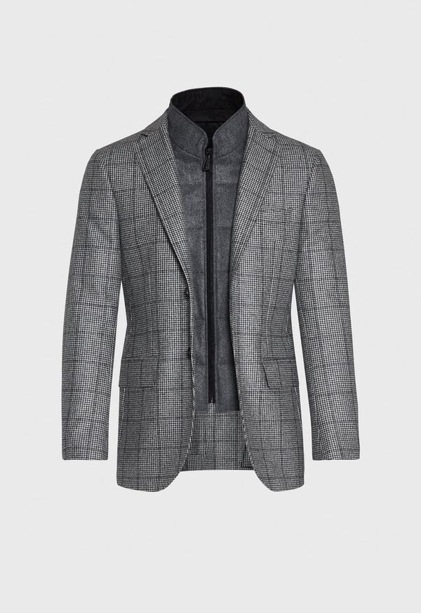 Paul Stuart Houndstooth Travel Jacket and Built-in Vest, image 5