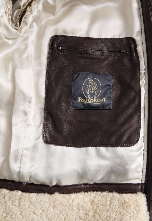 Paul Stuart Wool & Shearling Jacket, image 4