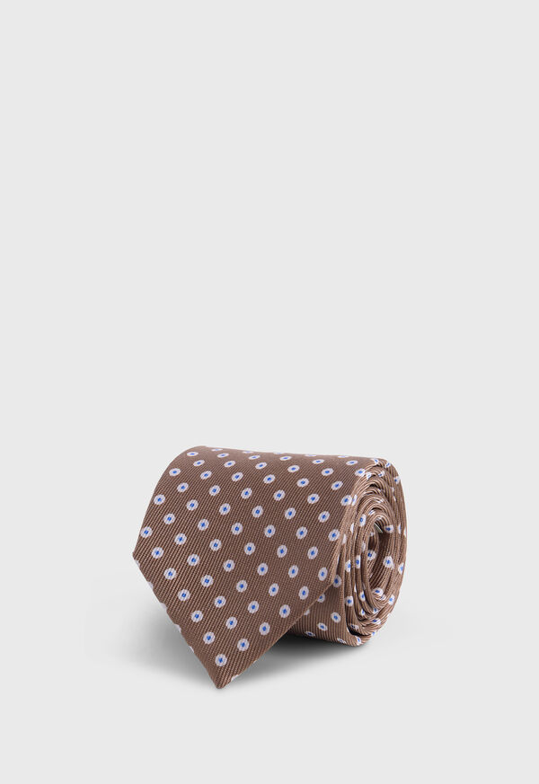 Paul Stuart Printed Silk Circle Tie, image 1