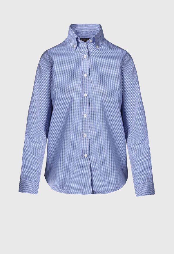 Paul Stuart Cotton Gingham Blouse, image 1