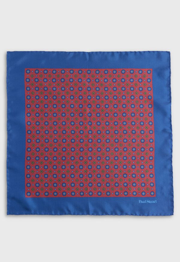 Paul Stuart Printed Silk Medallion Pocket Square, image 2