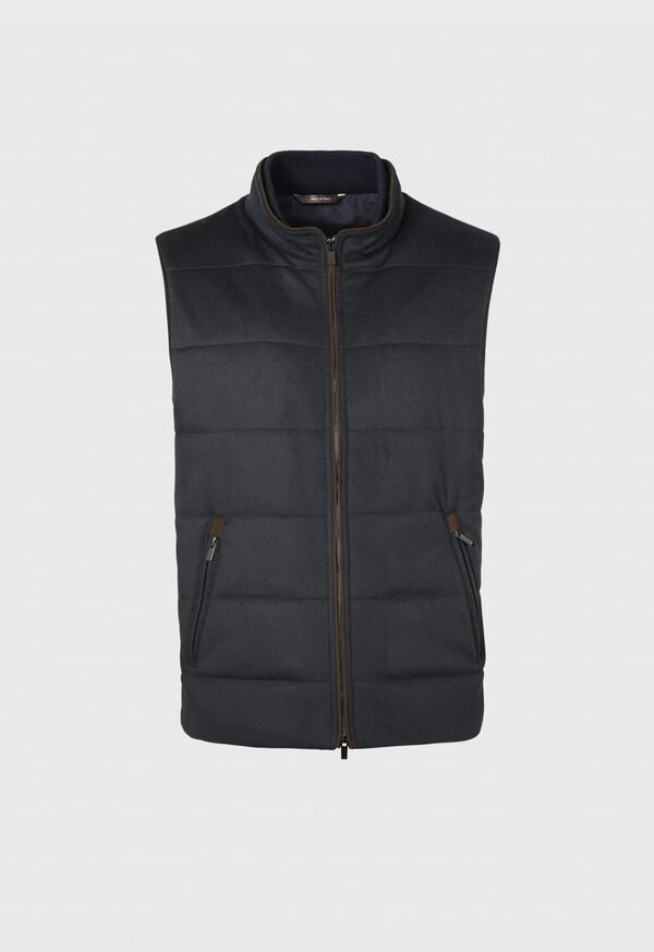 Paul Stuart Cashmere Vest with Jersey Knit Sides, image 1