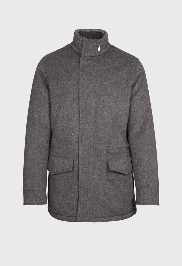 Paul Stuart Melton Cashmere Short Outer Jacket, image 1