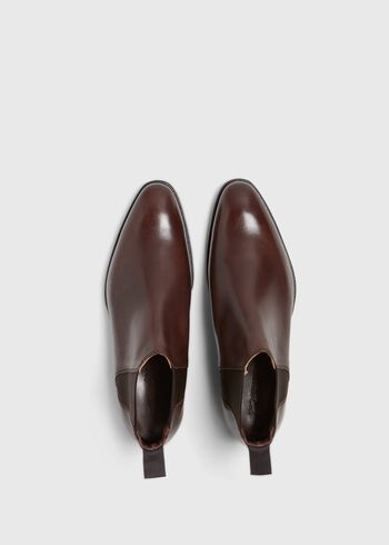 Paul Stuart Leather Half Chelsea Boot