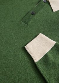 Paul Stuart Cashmere Contrast Color Polo, thumbnail 2