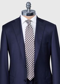 Paul Stuart Woven Silk Small Check Tie, thumbnail 2