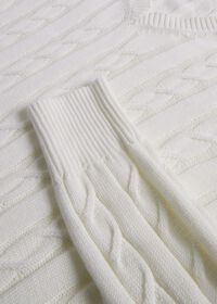 Paul Stuart Cotton Cable V-Neck Pullover, thumbnail 4