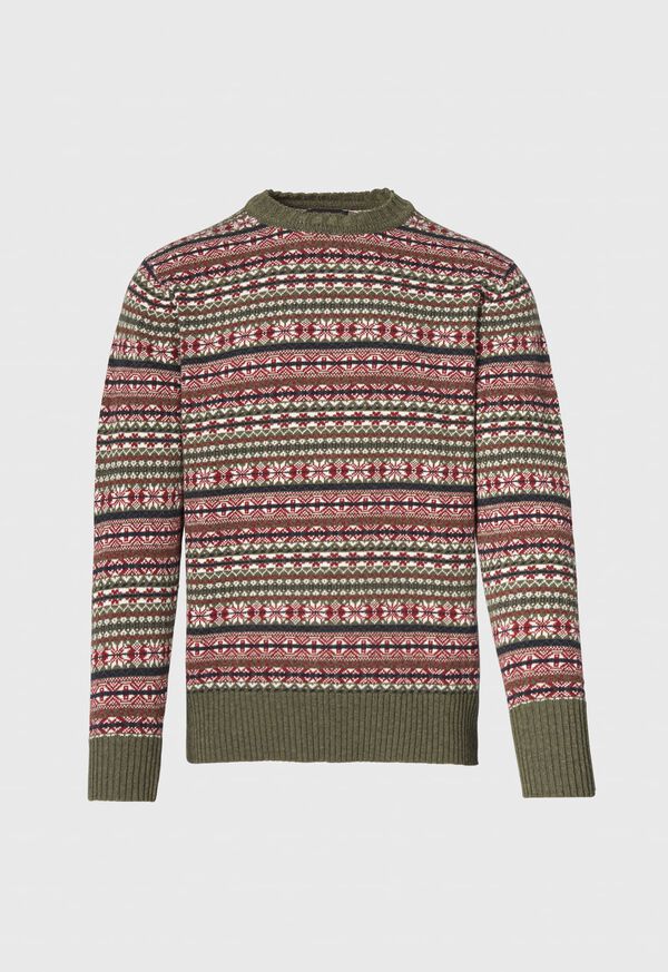 Paul Stuart Fair Isle Crewneck Sweater, image 1