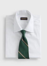 Paul Stuart Woven Silk Regimental Stripe Tie, thumbnail 2