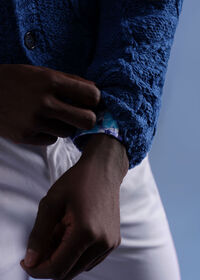 Paul Stuart Open Weave Diamond Cardigan, thumbnail 4