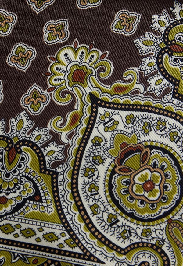 Paul Stuart Ornate Print Pocket Square, image 3