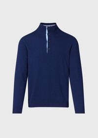 Paul Stuart Cashmere Button Mock Neck Sweater, thumbnail 1