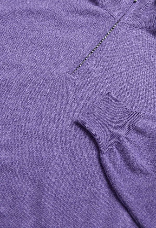 Paul Stuart Cashmere Quarter Zip Sweater, image 2