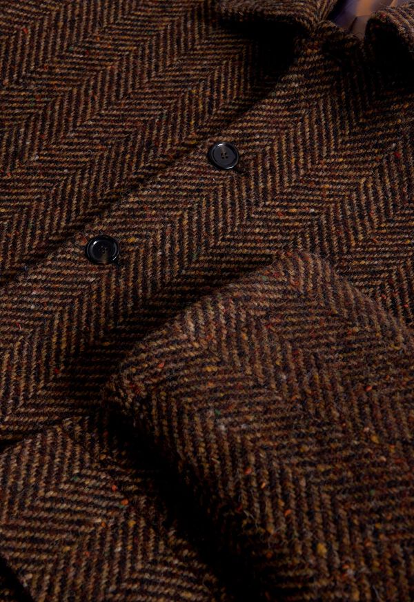 Paul Stuart Brown Tweed Chore Coat, image 3