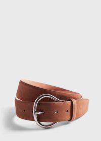 Paul Stuart Horseshoe Suede Belt, thumbnail 1