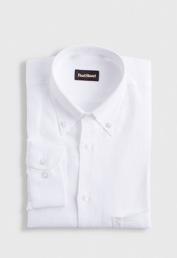 Paul Stuart Solid Linen Sport Shirt, image 1