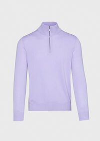 Paul Stuart Cashmere 1/4 Zip Mock Neck Sweater, thumbnail 4
