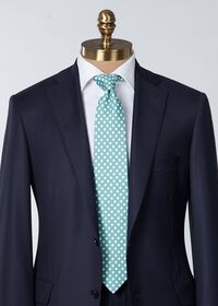 Paul Stuart Printed Silk & Cotton Polka Dot Tie, thumbnail 2