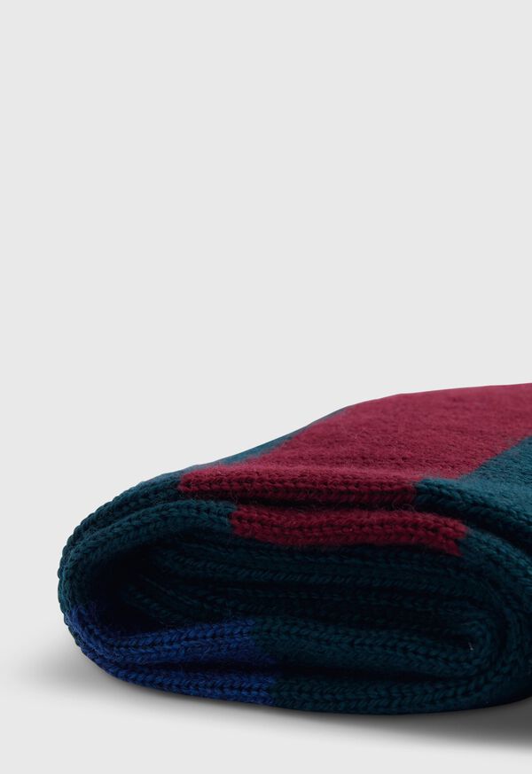 Paul Stuart Wool Multicolor Stripe Sock, image 2