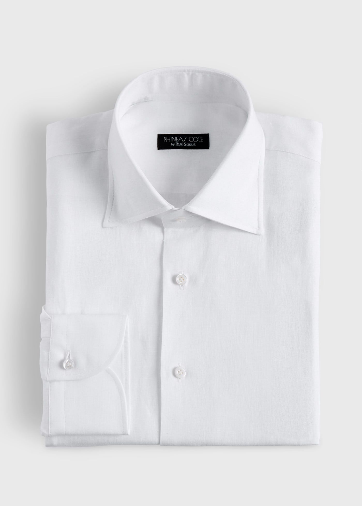 トップス 90s- paul stuart black linen shirt 90s- paul stuart black linen shirt